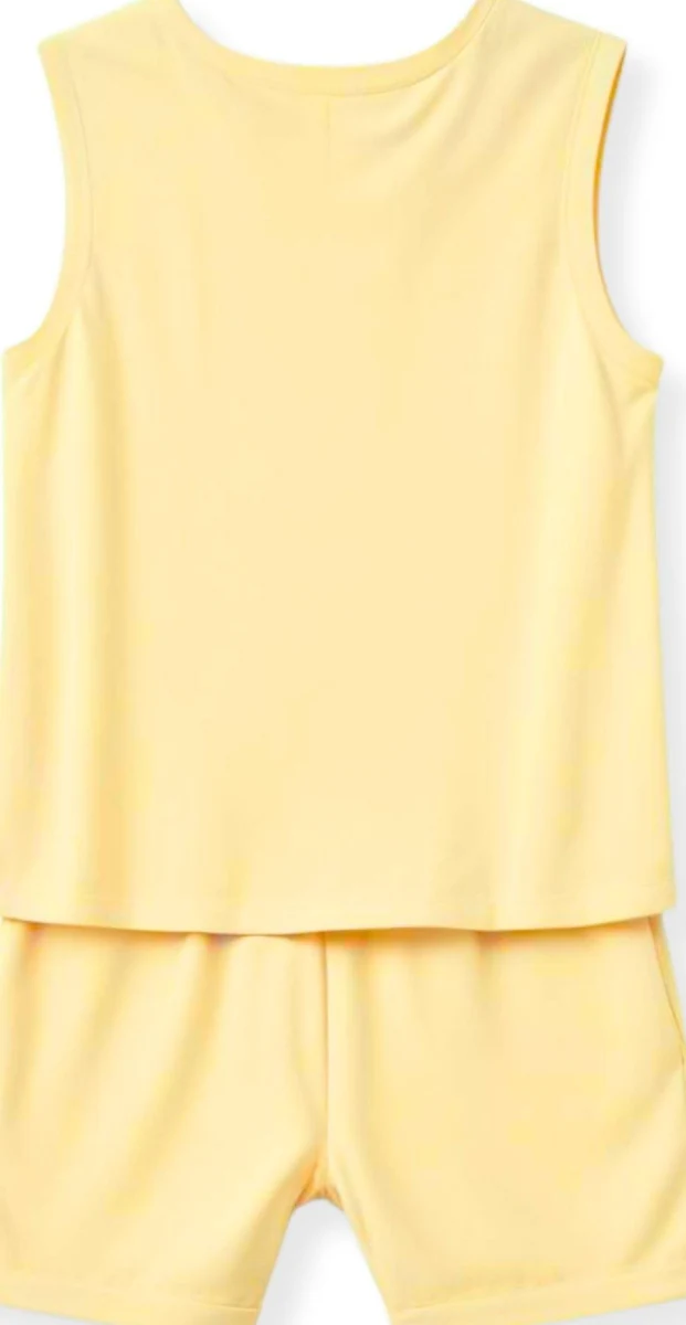 minicult Kids Matching Cotton Vest and Shorts coords with cute animal Prints alt