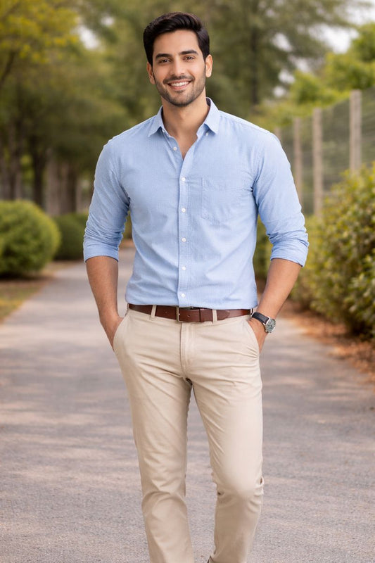Men's Light Blue Formal Shirt