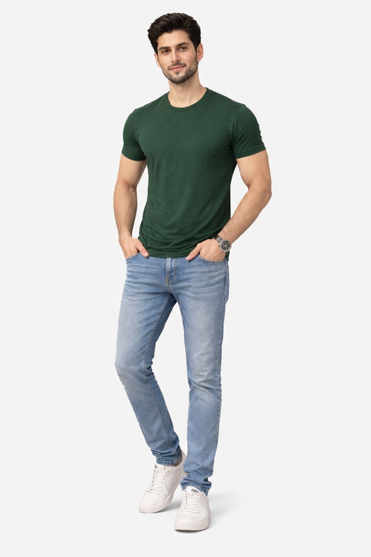 Men’s Green Crew-Neck T-shirt