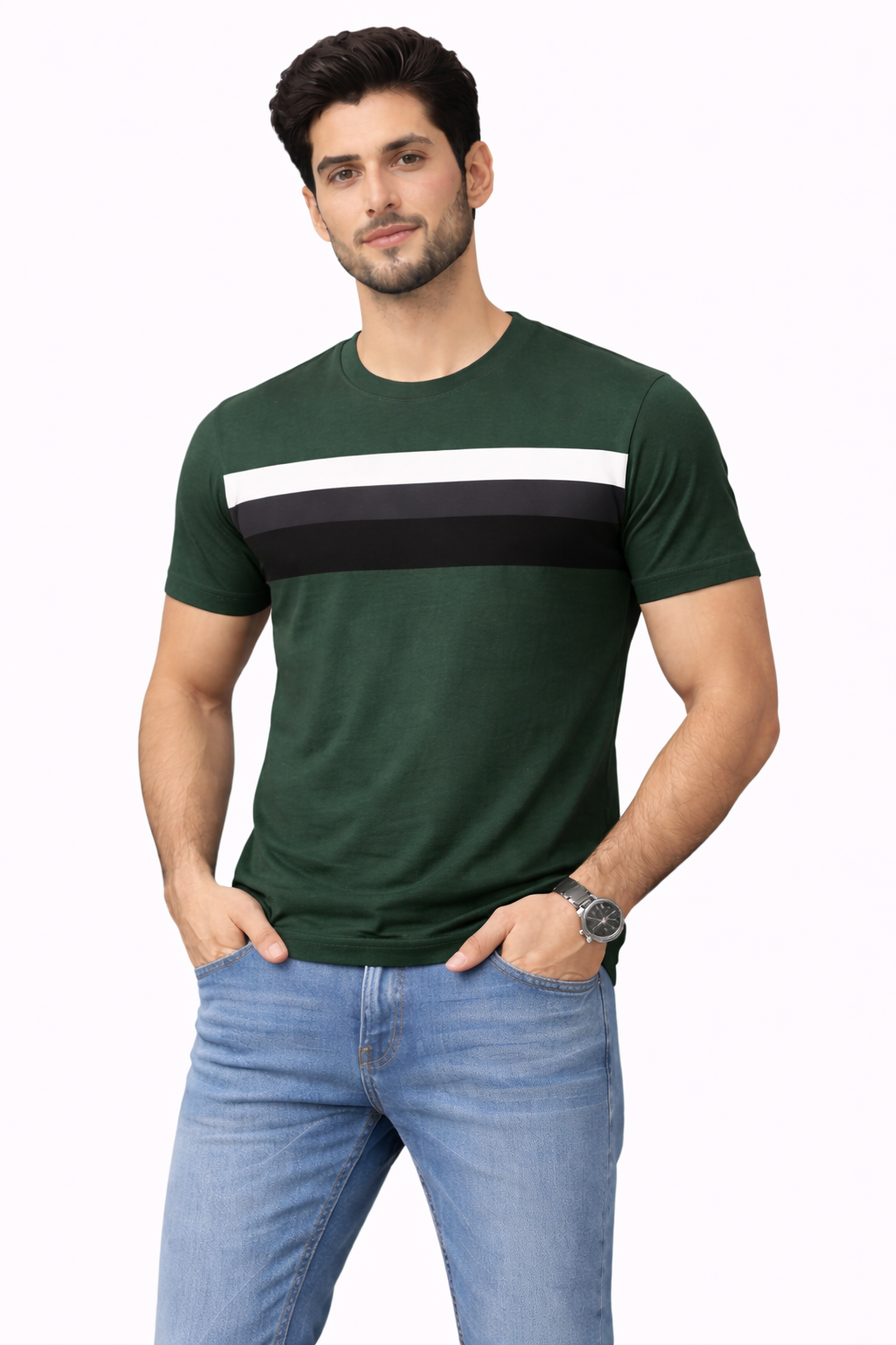 Men's Olive-Green T-Shirt