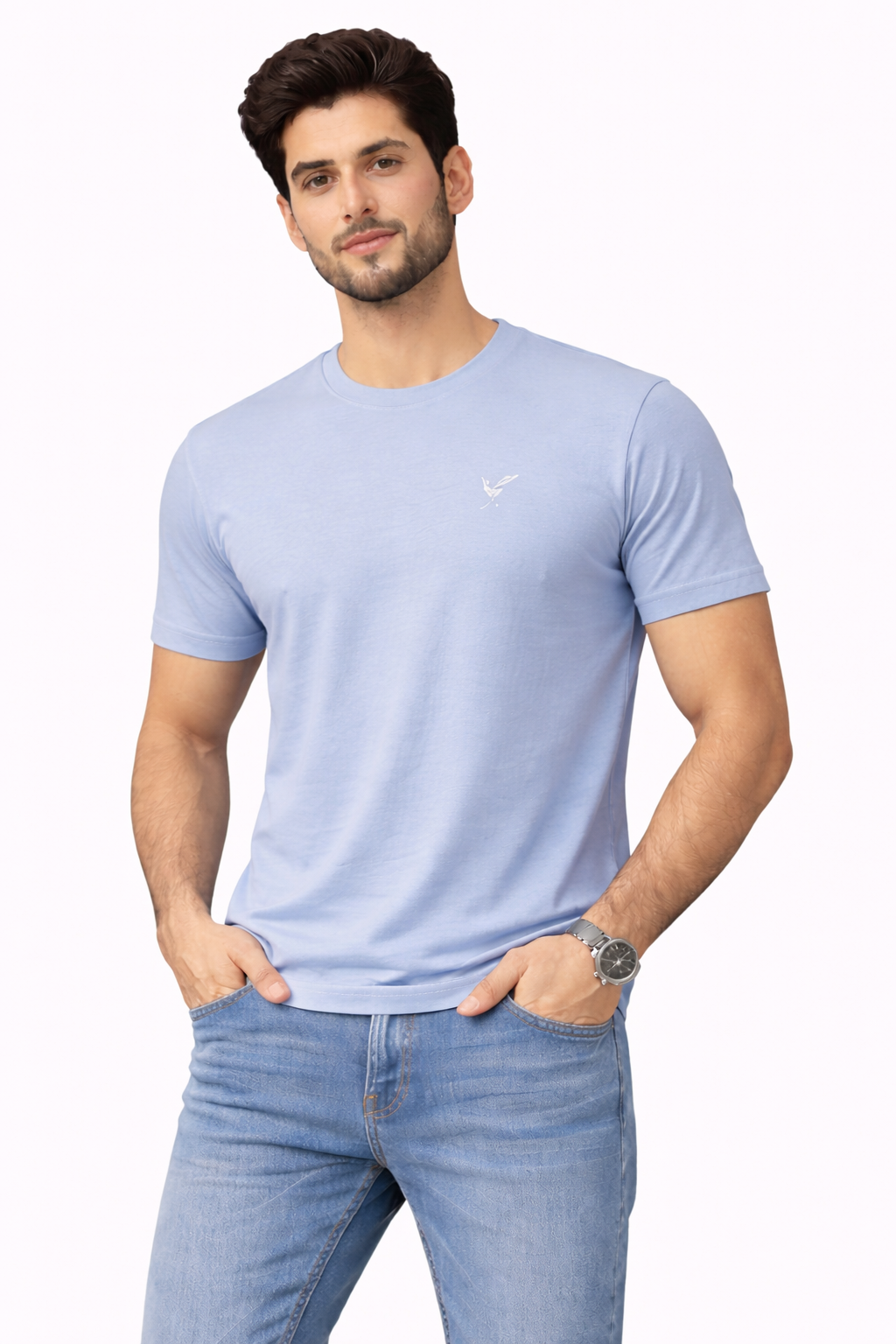 Men's Classic Light Blue T-Shirt